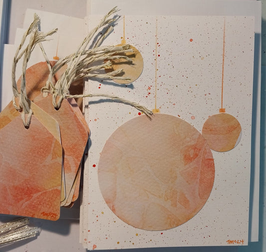 Curated Greeting Cards (5) and Gift Tags (5) - Christmas - Traditional