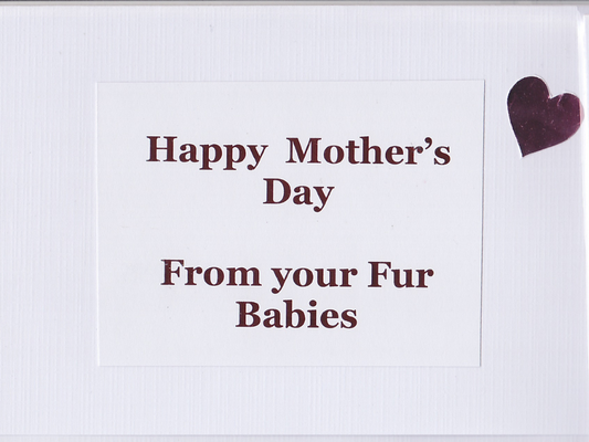 Mother's Day Foil Hearts Fur Mums Cards