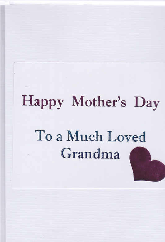 Mother's Day Foil Hearts Grandma Cards