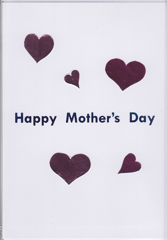 Mother's Day Foil Hearts Cards